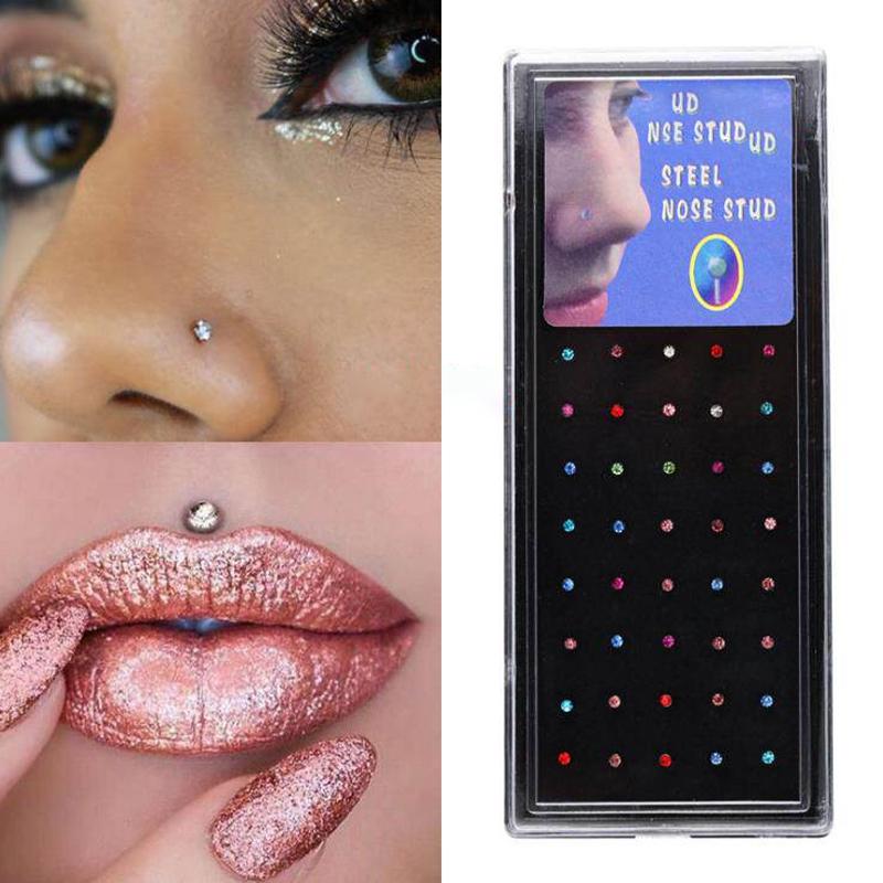 Body Jewelry Nose Studs - Si 60 piezas Nuevo Set de