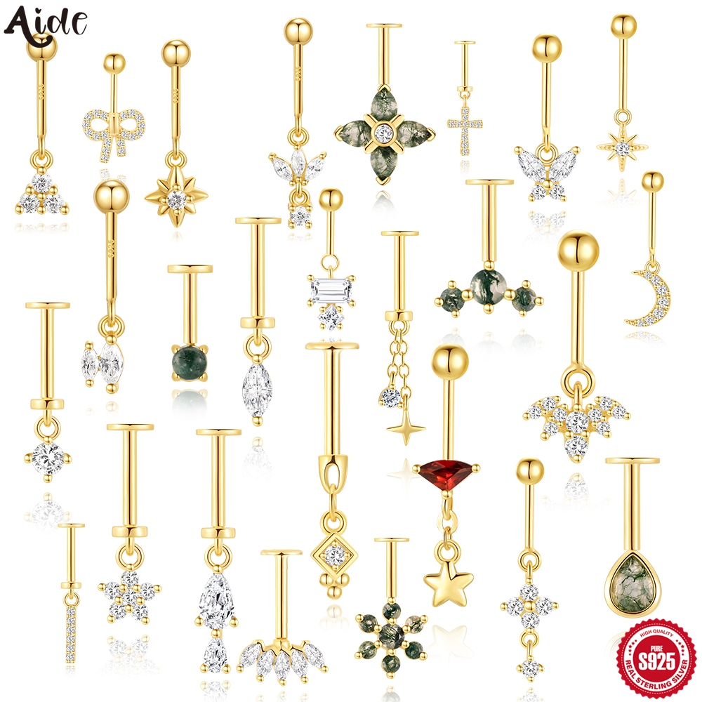 Body Jewelry Labret - Aide Pendiente de labret de plata