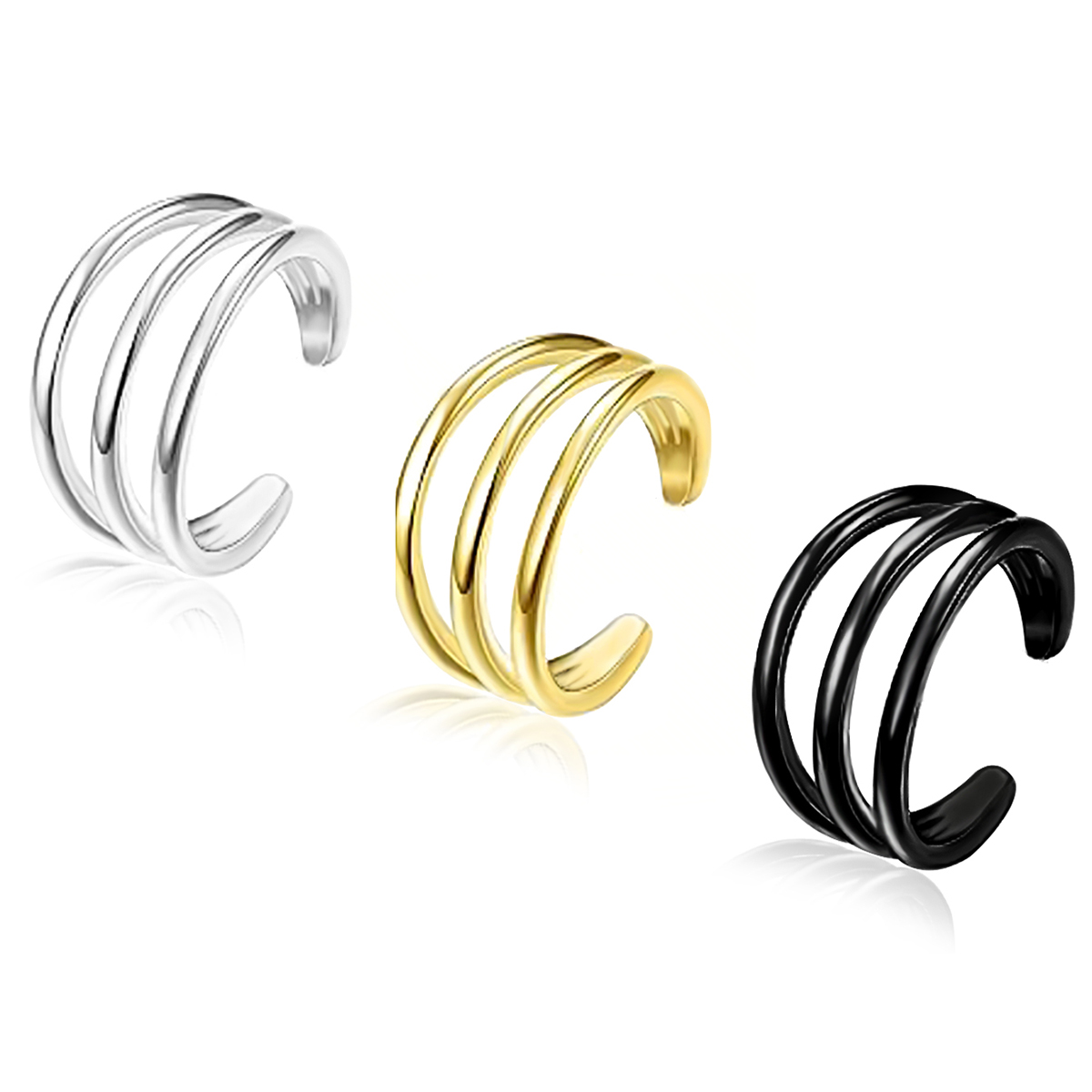 Body Jewelry Hypoallergenic - Pendientes de Clip Hipoalergénicos de Acero