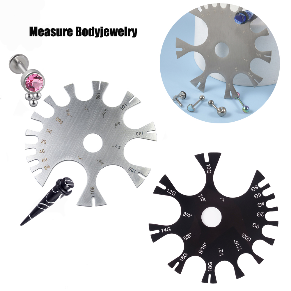 Body Jewelry Measurements - Herramienta de rueda de calibre de