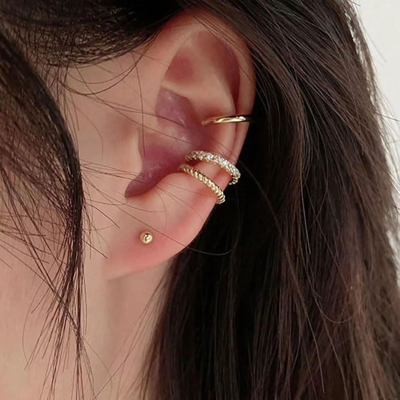 Juego de 3 Pendientes de Oreja - Body Jewelry Hypoallergenic reseña y precio