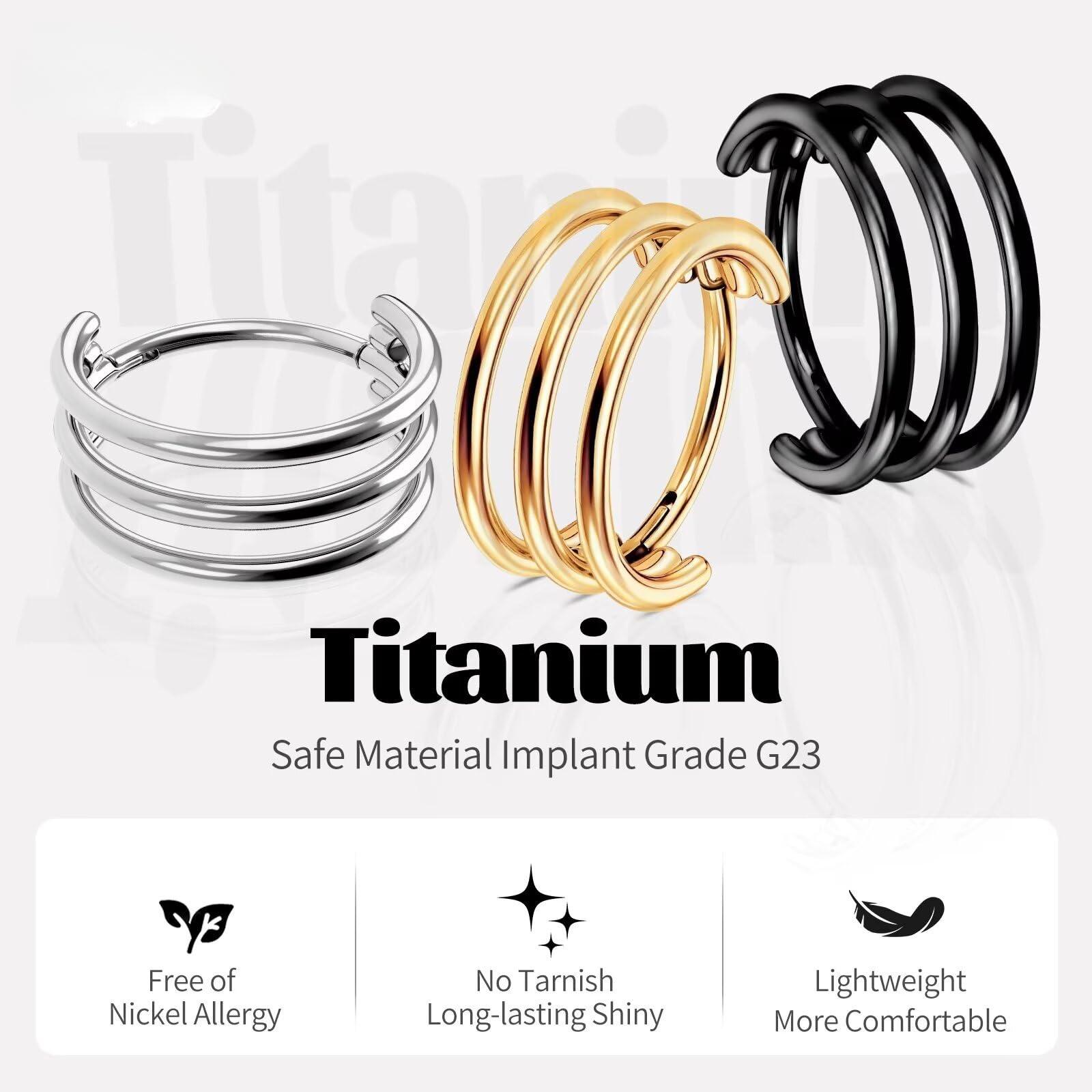 G23 titanio Concha Piercing jo - Body Jewelry Hypoallergenic reseña y precio