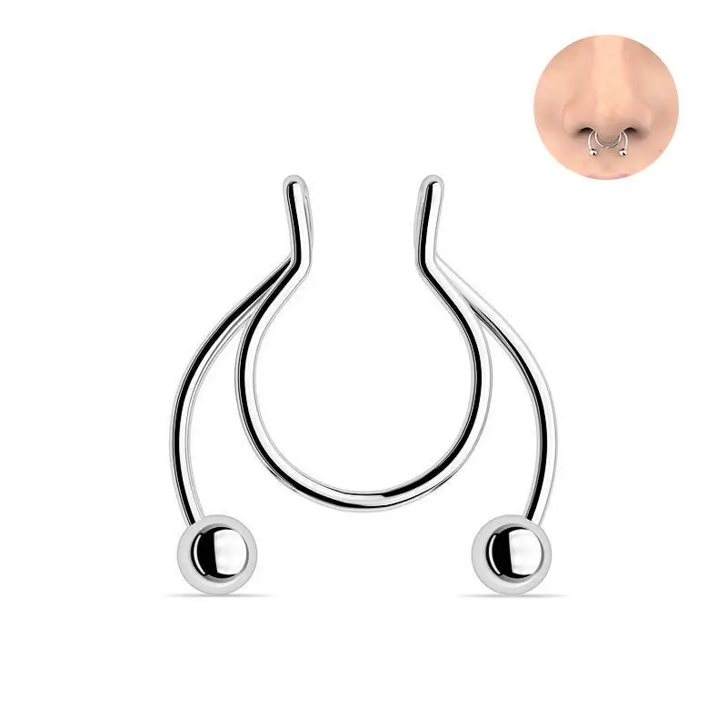 Anillo de nariz falso en forma - Body Jewelry Nose Studs reseña y precio