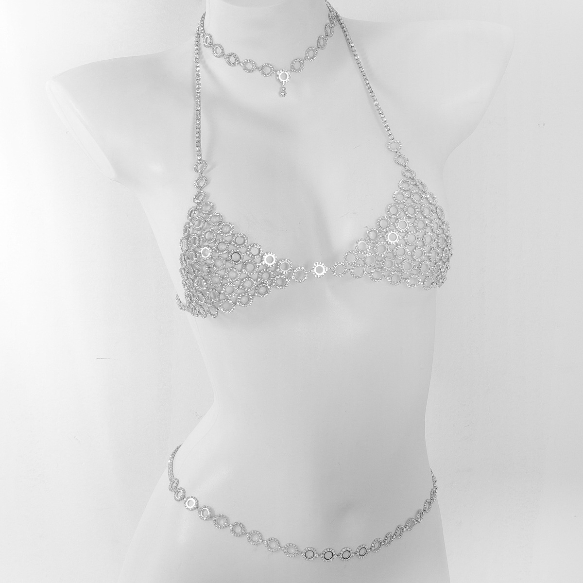 Collar de cadena de cintura de - Body Jewelry Bra reseña y precio