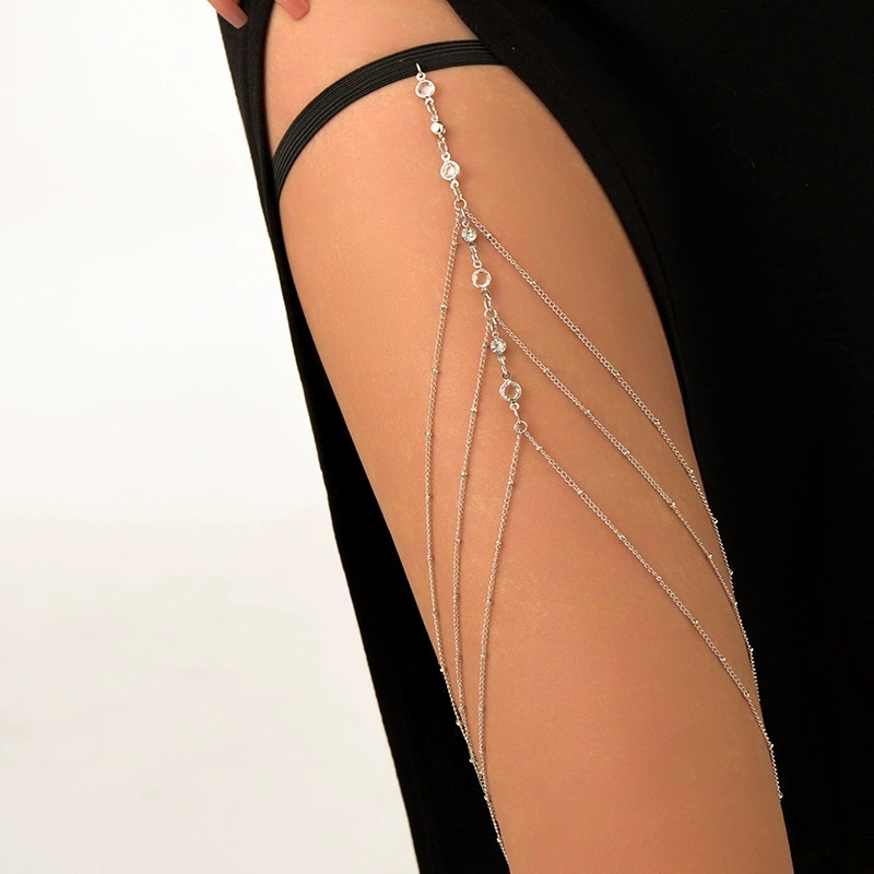 2025 nuevas mujeres bohemias m - Body Jewelry Thigh Chain reseña y precio