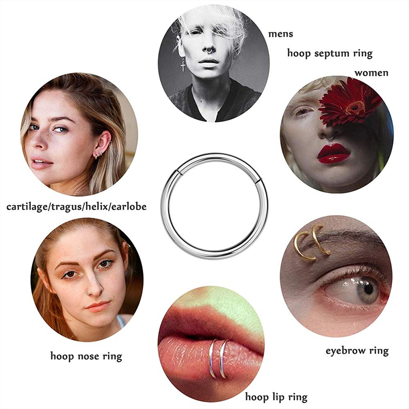 Anillo de acero quirúrgico 316 - Body Jewelry Nose Studs reseña y precio