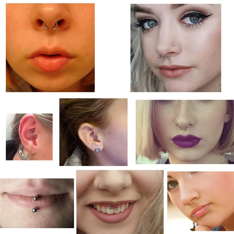 40/60 unid/set 14G de acero in - Body Jewelry Nose Studs reseña y precio