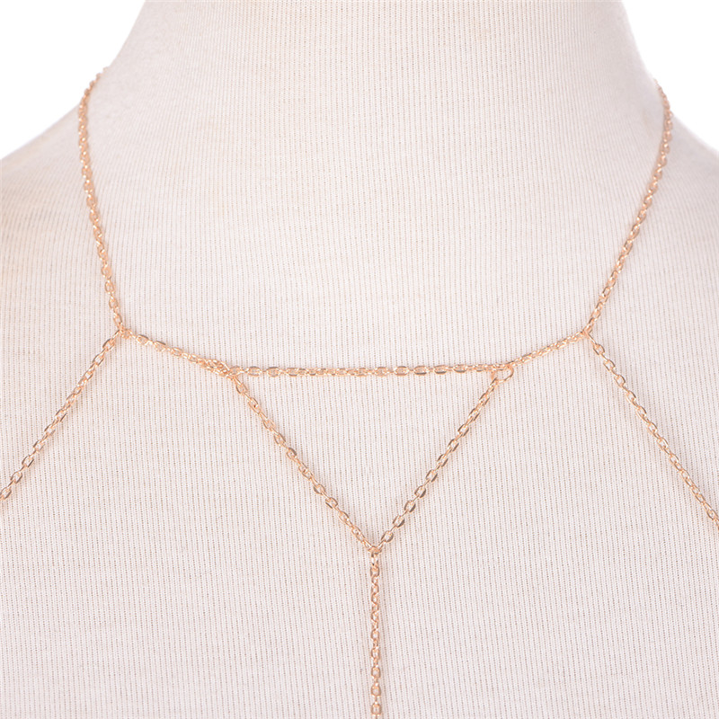 Sujetador de cadena de eslabon - Body Jewelry Bra reseña y precio