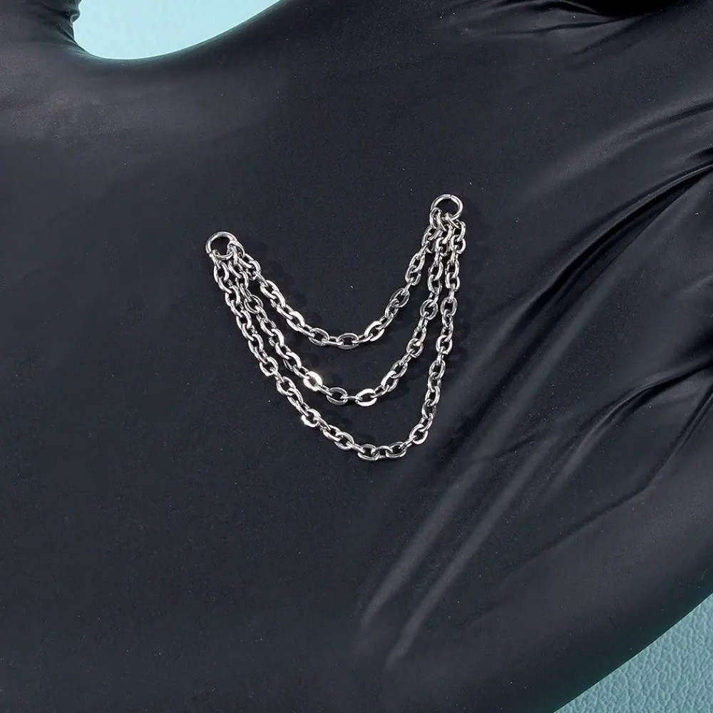 Cadena de titanio de moda para - Body Jewelry Labret reseña y precio