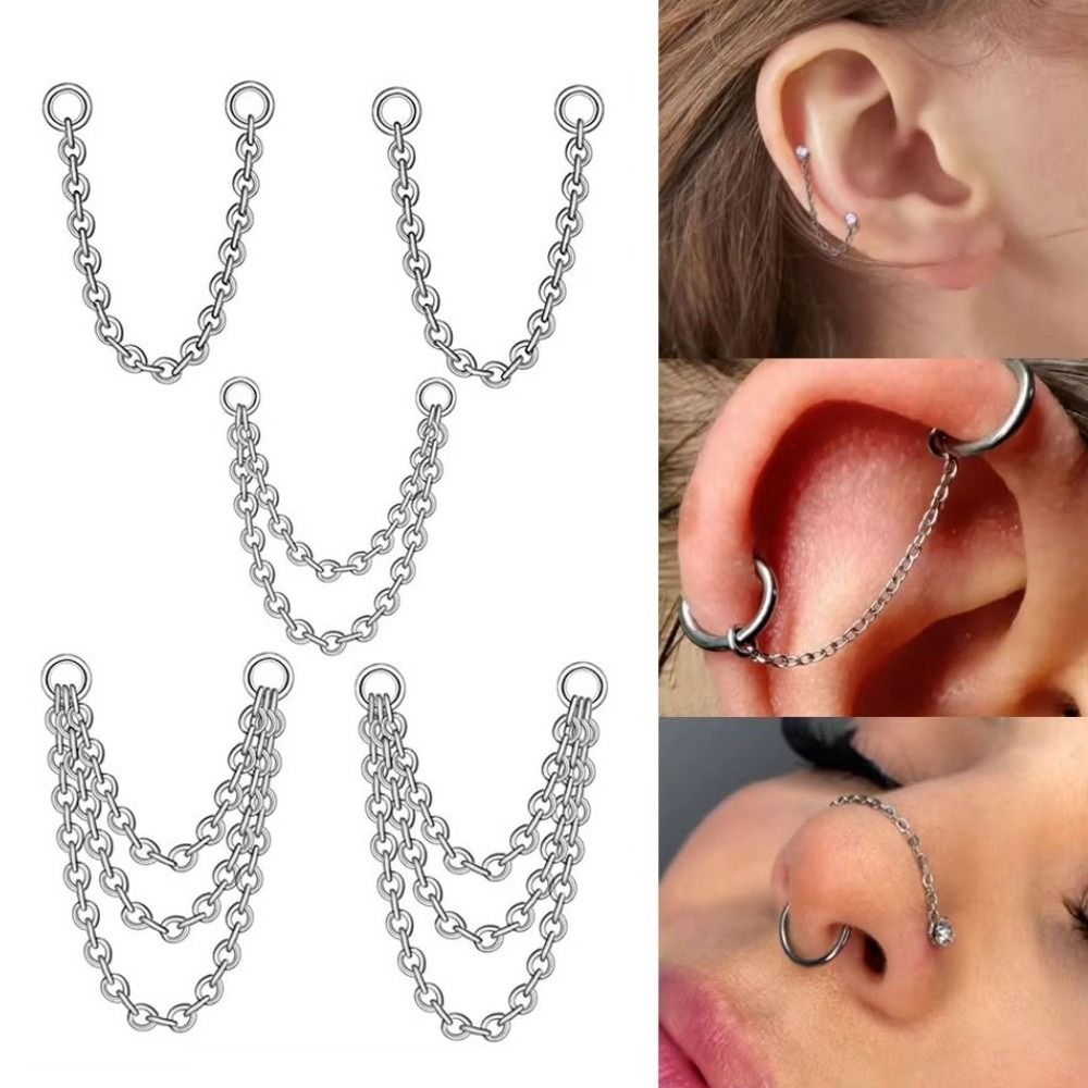 Cadena de titanio de moda para - Body Jewelry Labret reseña y precio