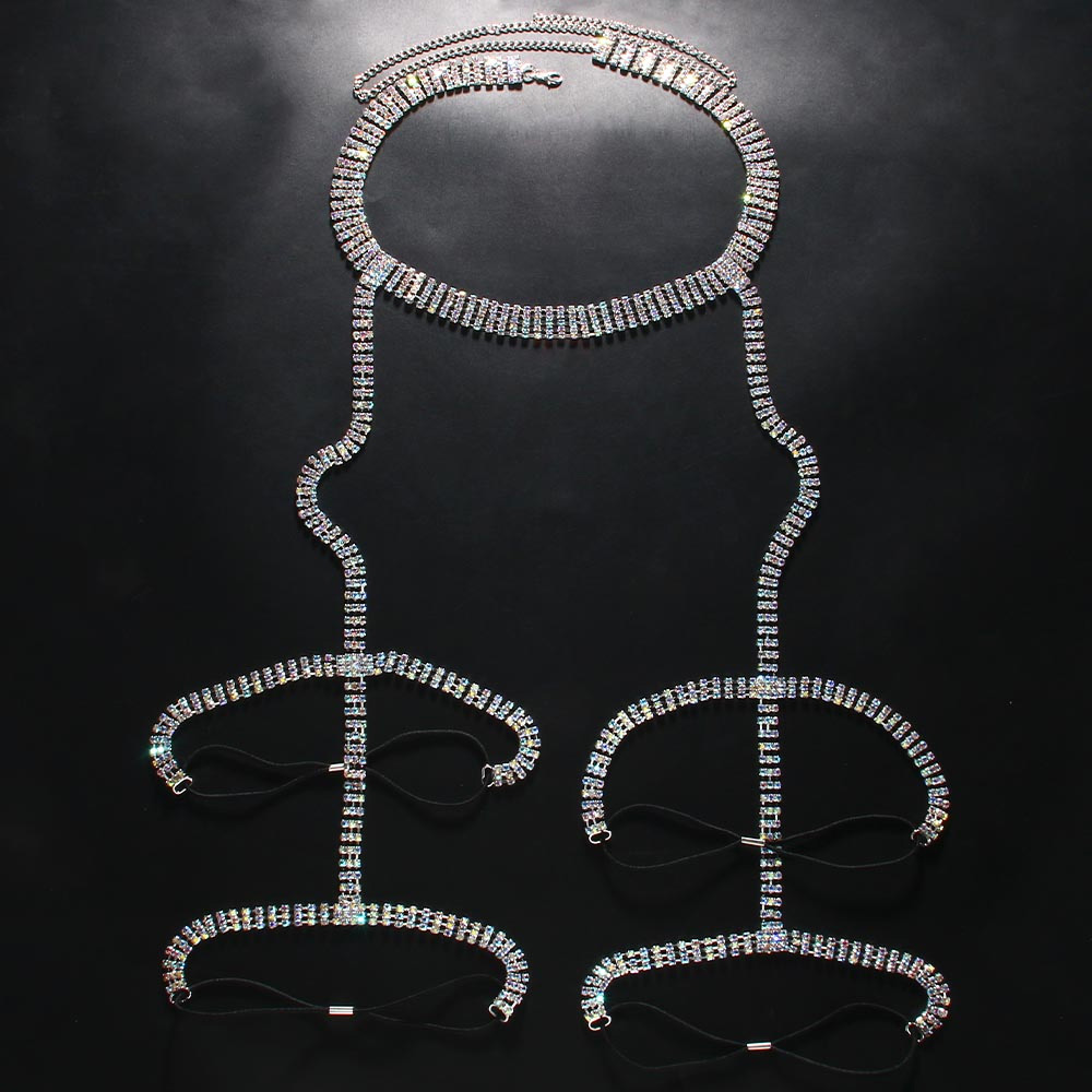 Stonefans-ligas de muslo de di - Body Jewelry Thigh Chain reseña y precio