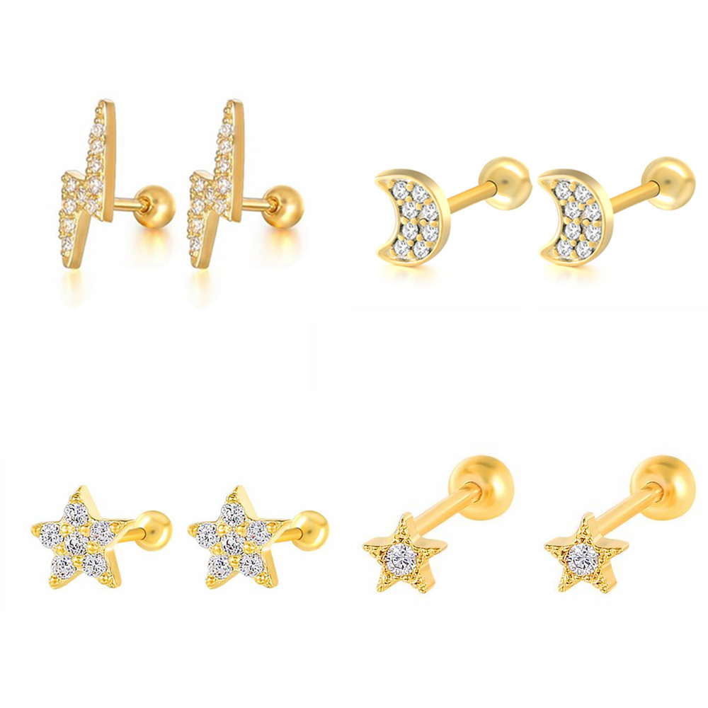 Pendientes de tuerca con forma - Body Jewelry Labret reseña y precio