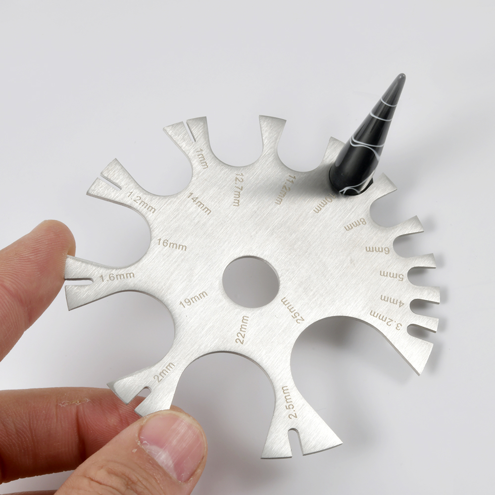 Regla de espesor de alambre re - Body Jewelry Measurements reseña y precio
