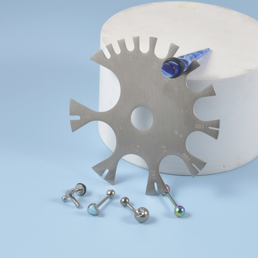 Regla de espesor de alambre re - Body Jewelry Measurements reseña y precio