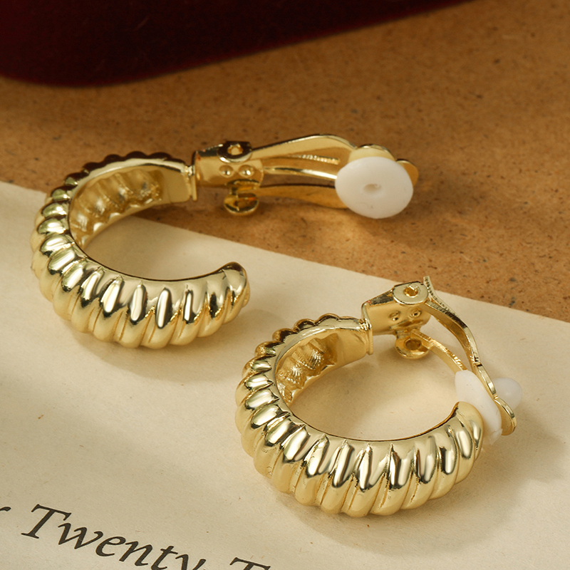 Pendientes de Clip de aro dora - Body Jewelry Hypoallergenic reseña y precio