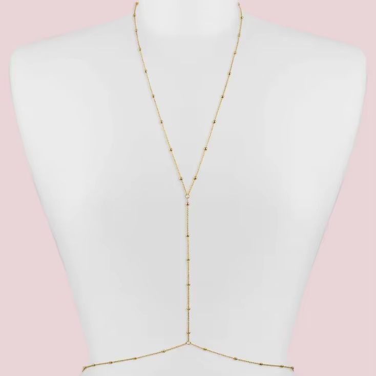 Cadena de Cuerpo Bohemia con C - Body Jewelry Bra reseña y precio