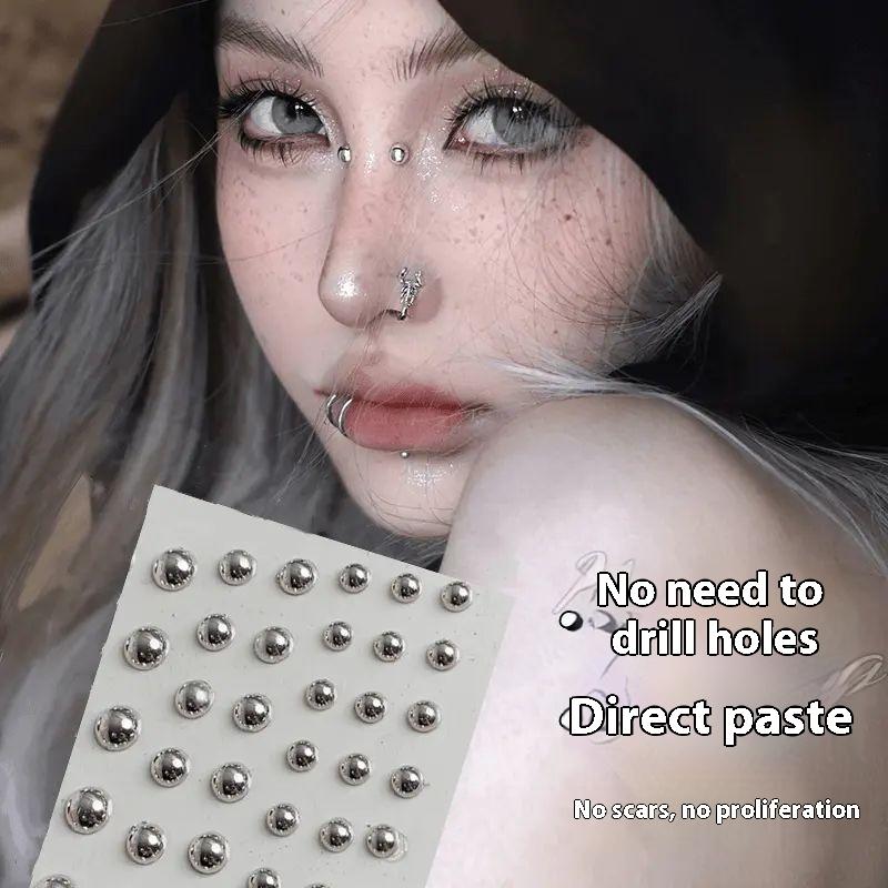 321 Uds. Pegatina autoadhesiva - Body Jewelry Nose Studs reseña y precio