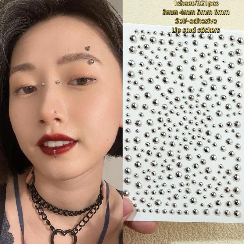 321 Uds. Pegatina autoadhesiva - Body Jewelry Nose Studs reseña y precio