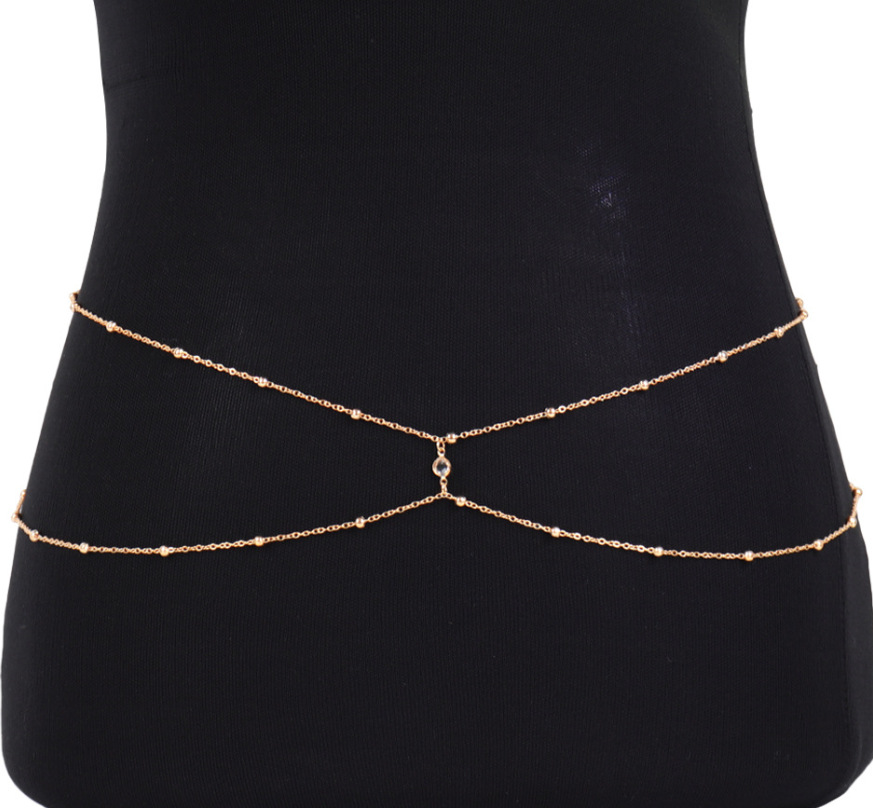 Cadenas de vientre con cuentas - Body Jewelry Bra reseña y precio