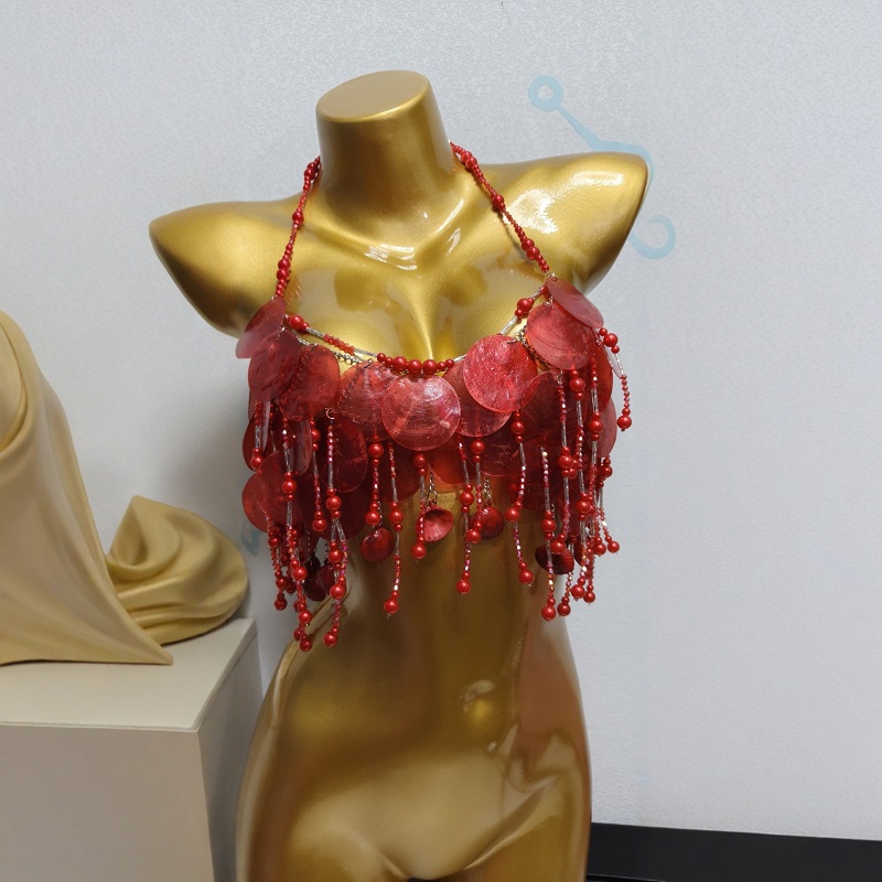 Top de sirena brillante hecho  - Body Jewelry Bra reseña y precio