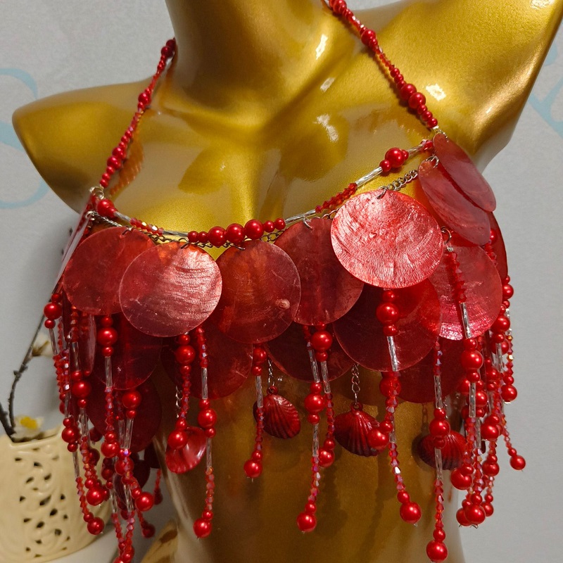 Top de sirena brillante hecho  - Body Jewelry Bra reseña y precio