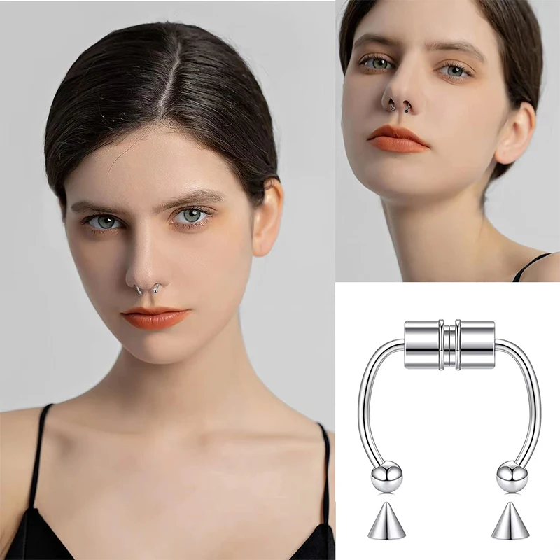 Piercing falso para la nariz,  - Body Jewelry Nose Studs reseña y precio