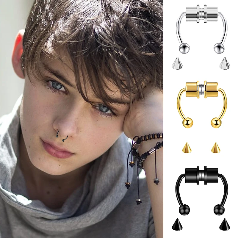 Piercing falso para la nariz,  - Body Jewelry Nose Studs reseña y precio