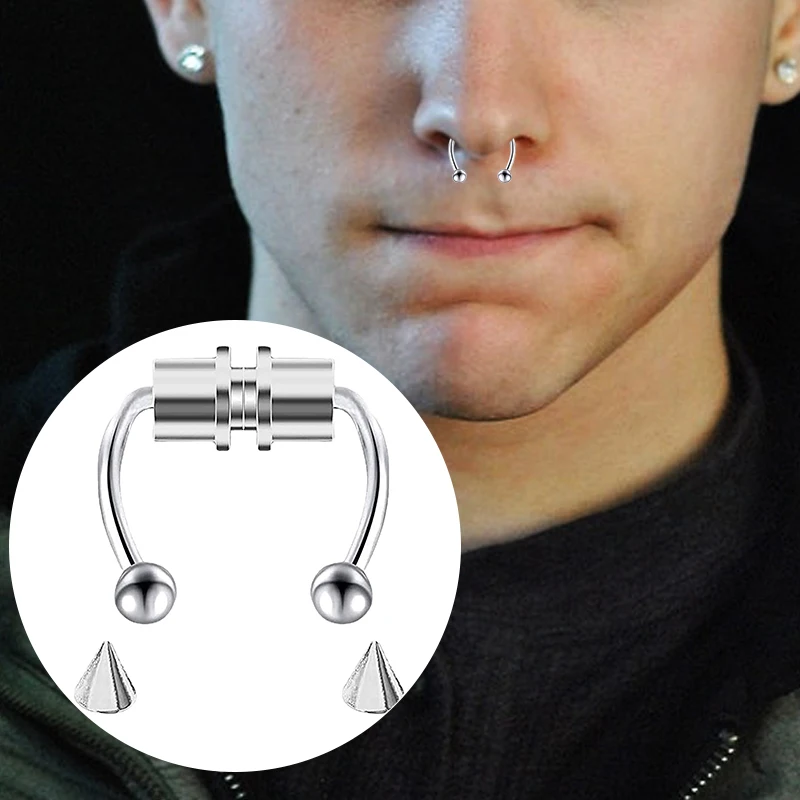 Piercing falso para la nariz,  - Body Jewelry Nose Studs reseña y precio
