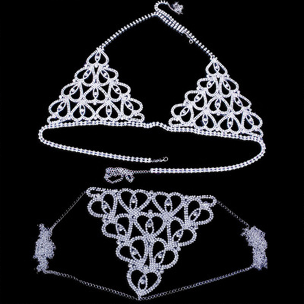 Conjunto de sujetador y Tanga  - Body Jewelry Bra reseña y precio