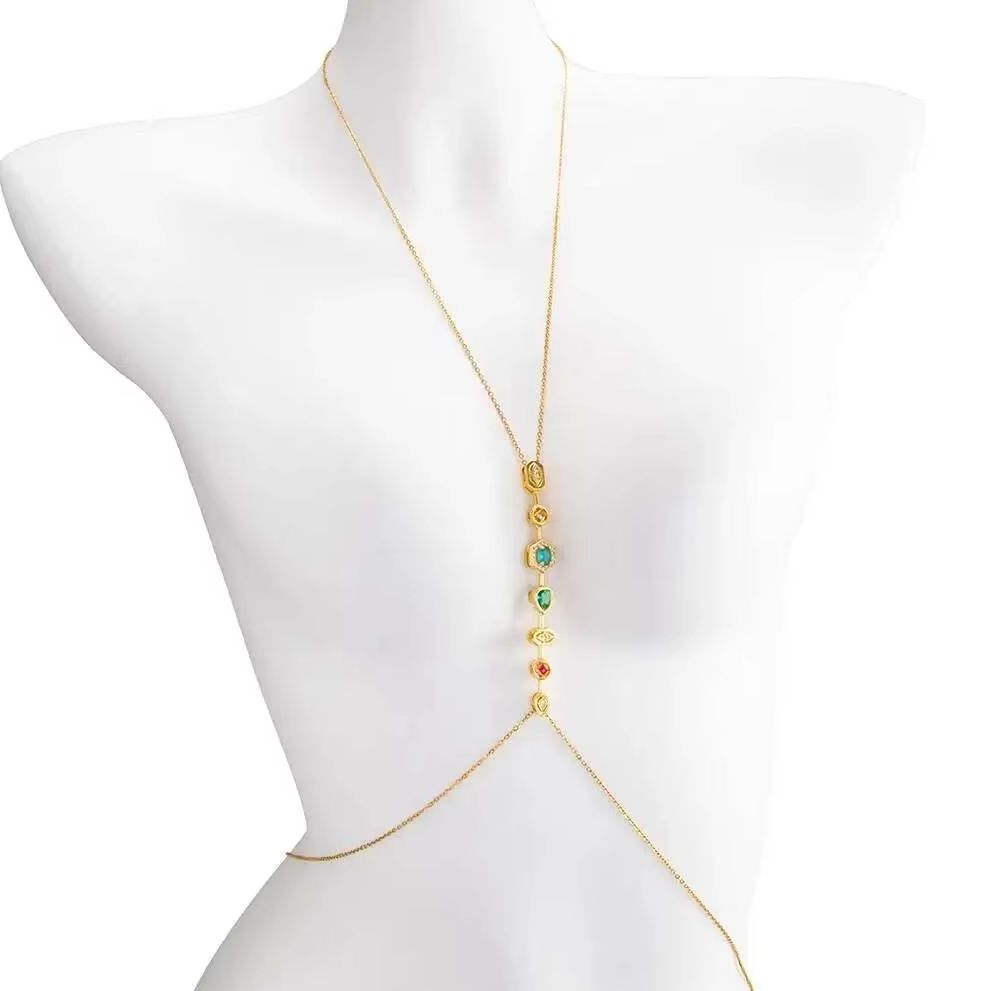 Cadena de Cintura y Pecho de A - Body Jewelry Waterproof reseña y precio