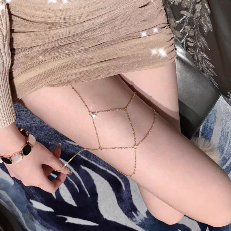 Cadena de bikini, accesorios d - Body Jewelry Thigh Chain reseña y precio