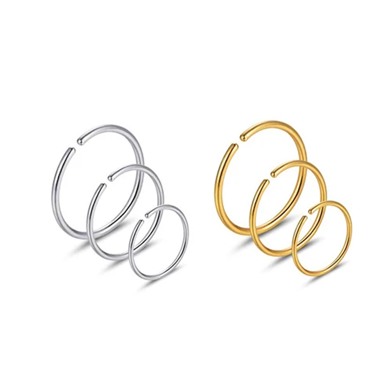 Lote de 6 Anillos Hipoalergéni - Body Jewelry Hypoallergenic reseña y precio