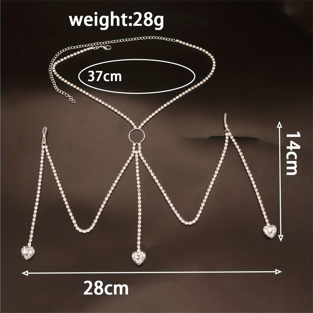 Cadena de cuerpo en forma de c - Body Jewelry Bra reseña y precio