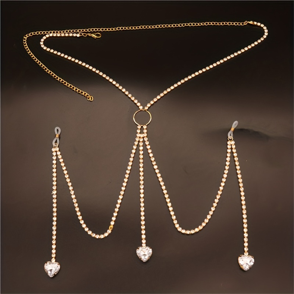 Cadena de cuerpo en forma de c - Body Jewelry Bra reseña y precio