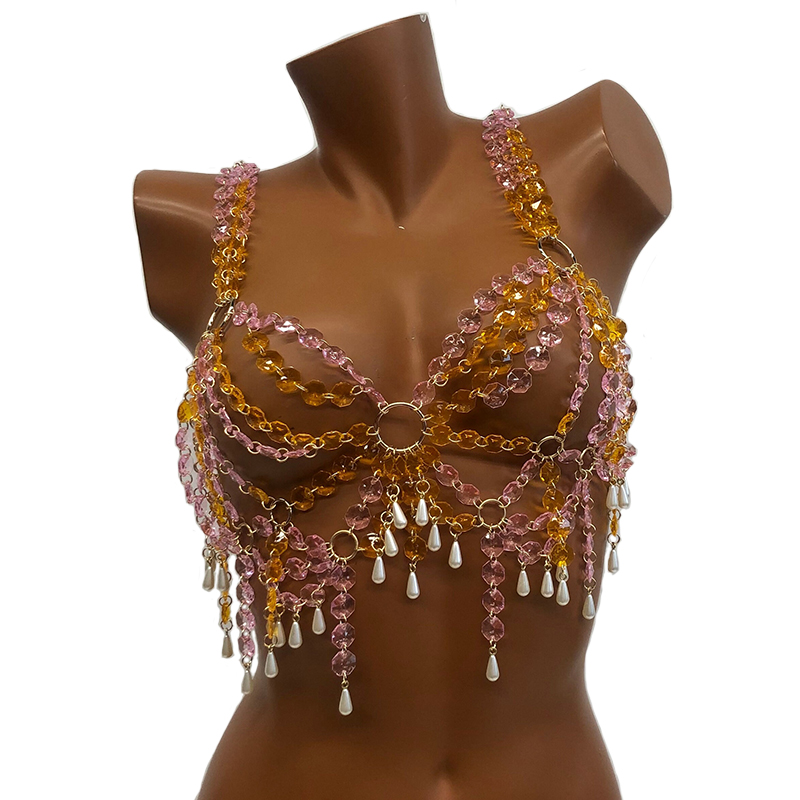 Novedad 2026: Top Cami Y2K con - Body Jewelry Bra reseña y precio