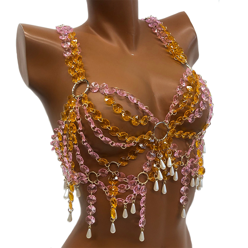 Novedad 2026: Top Cami Y2K con - Body Jewelry Bra reseña y precio