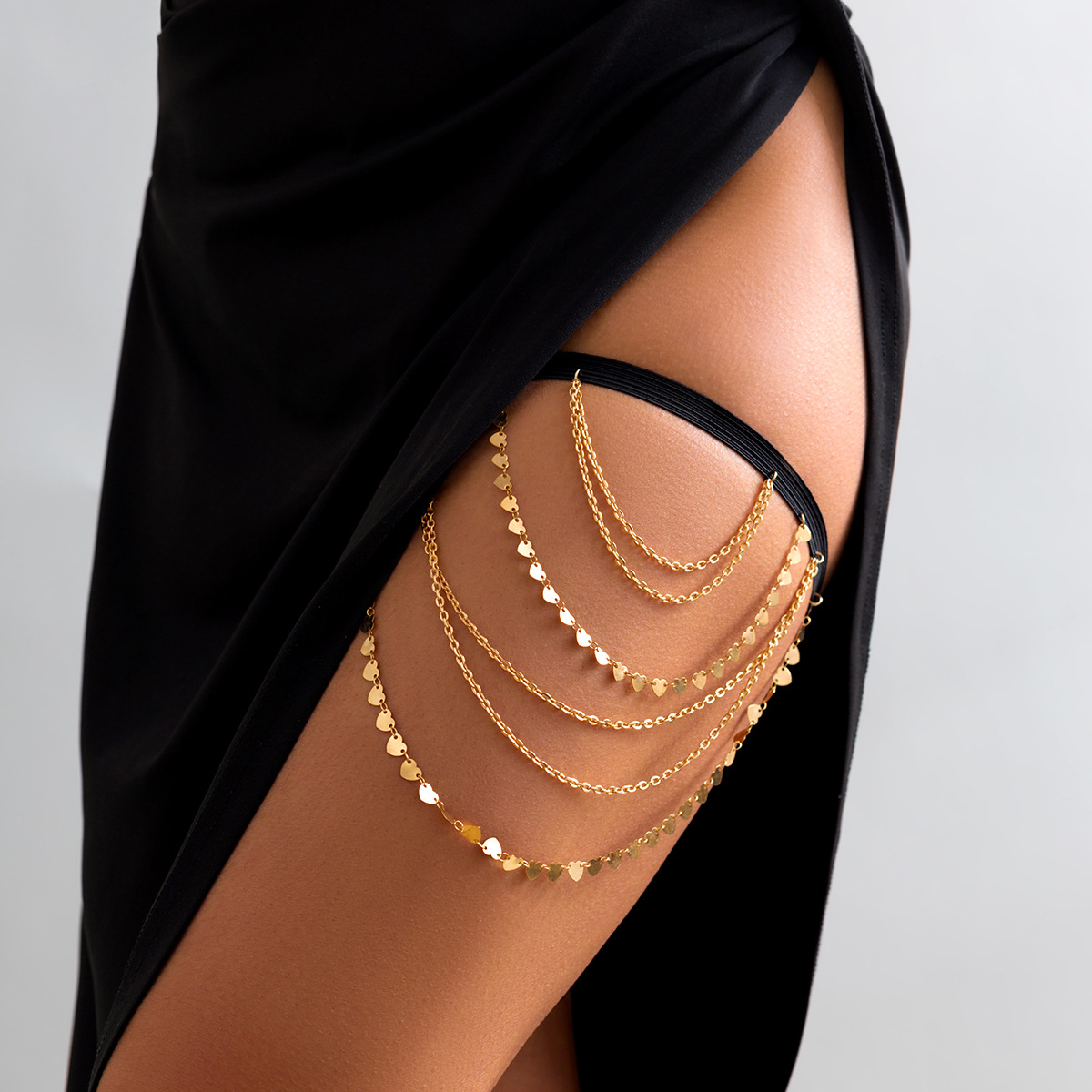 Cadena de muslo multicapa con  - Body Jewelry Thigh Chain reseña y precio