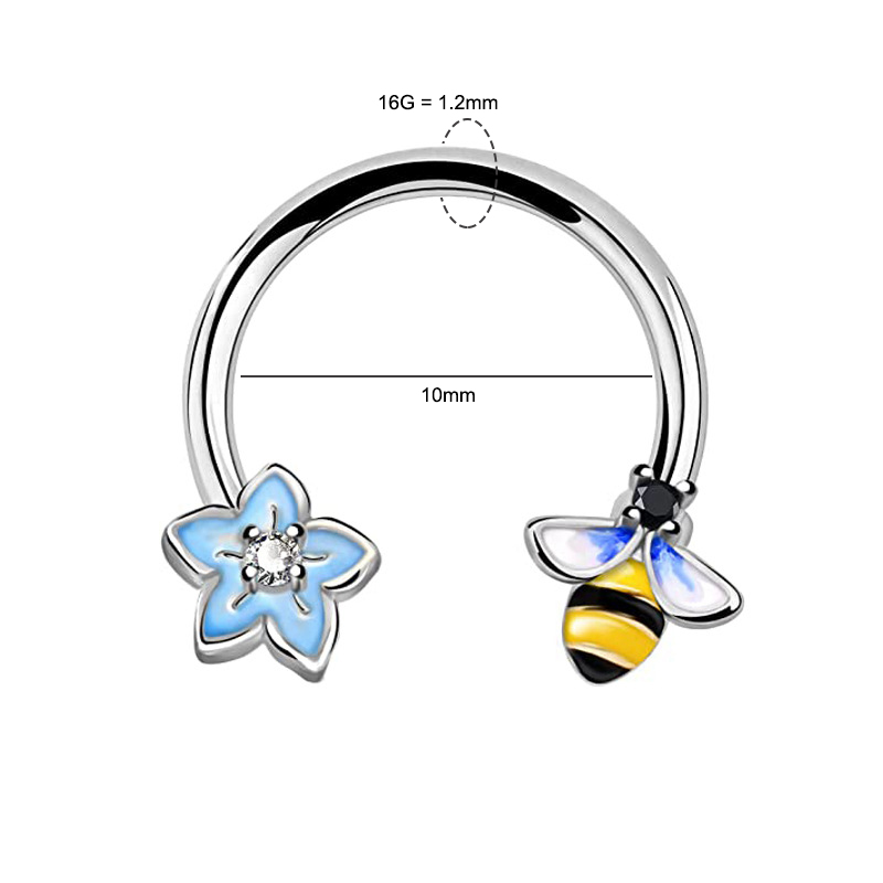 Pendientes de Aro de Acero Qui - Body Jewelry Nose Studs reseña y precio