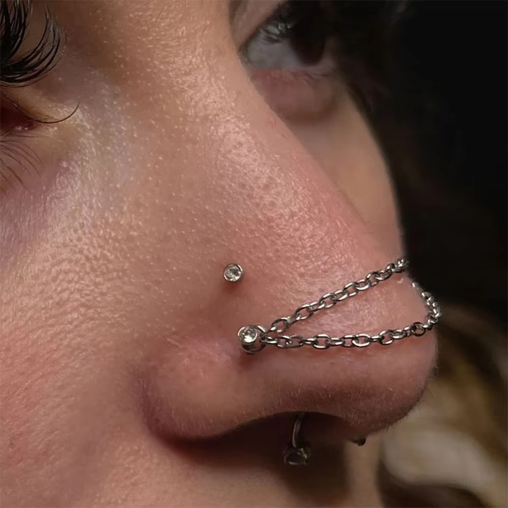 Cadena de titanio de moda para - Body Jewelry Labret reseña y precio