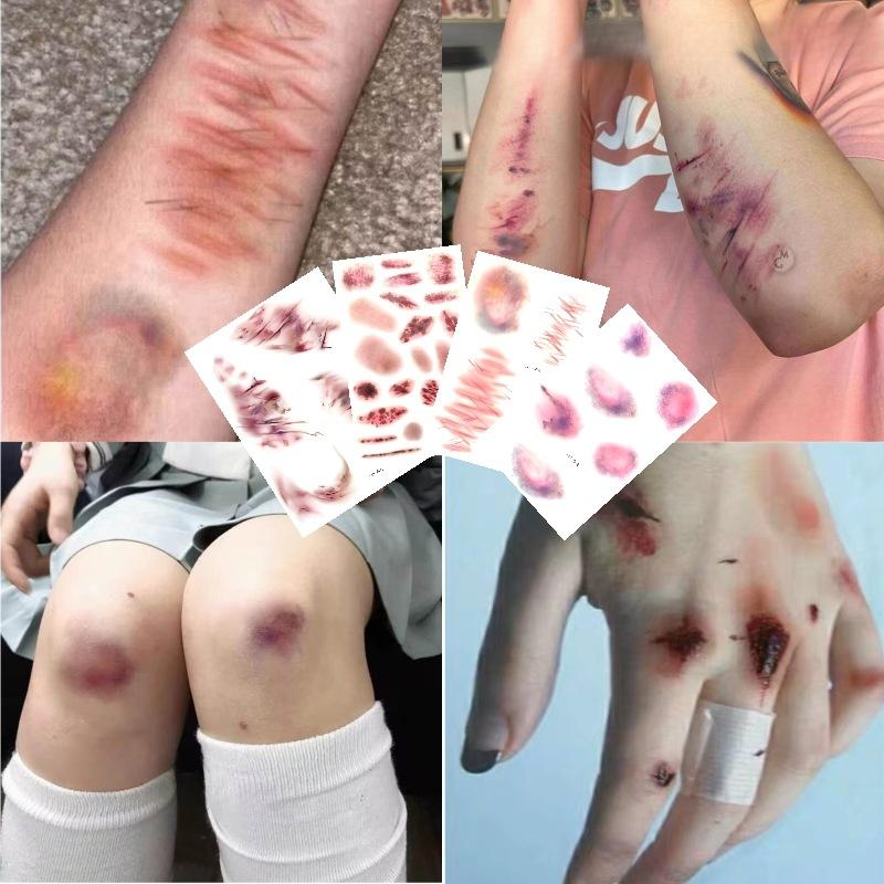 4 hojas de tatuajes temporales - Body Jewelry Waterproof reseña y precio
