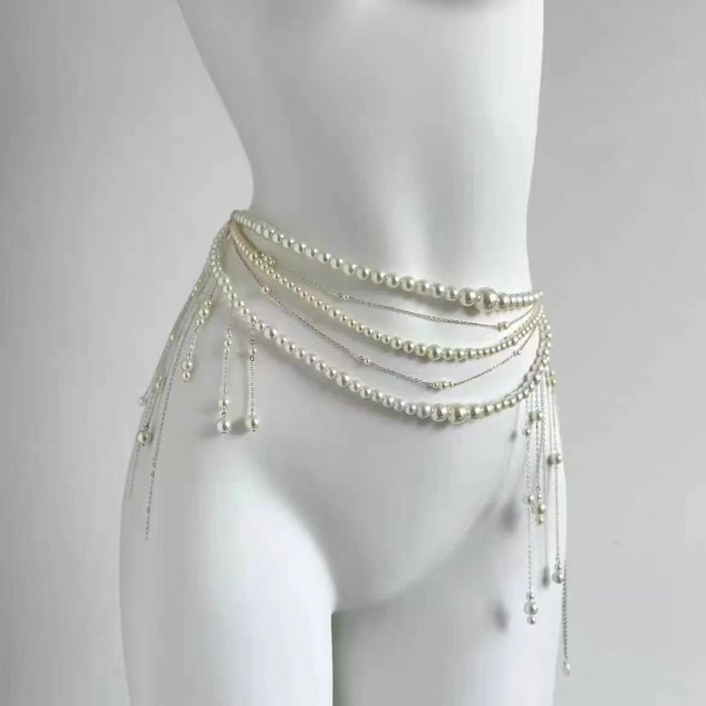 Cadenas de cintura con perlas  - Body Jewelry For Sale reseña y precio
