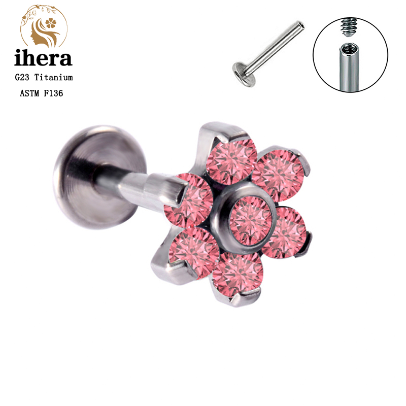 Pendientes de titanio G23 con  - Body Jewelry Labret reseña y precio
