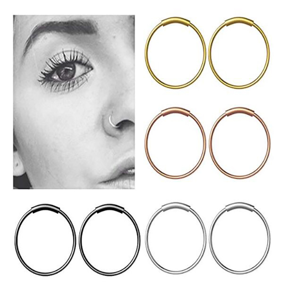 Lote de 3 Anillos Continuos Si - Body Jewelry Nose Studs reseña y precio